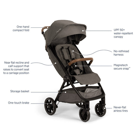 Nuna TRVL LX Stroller + Carry Bag